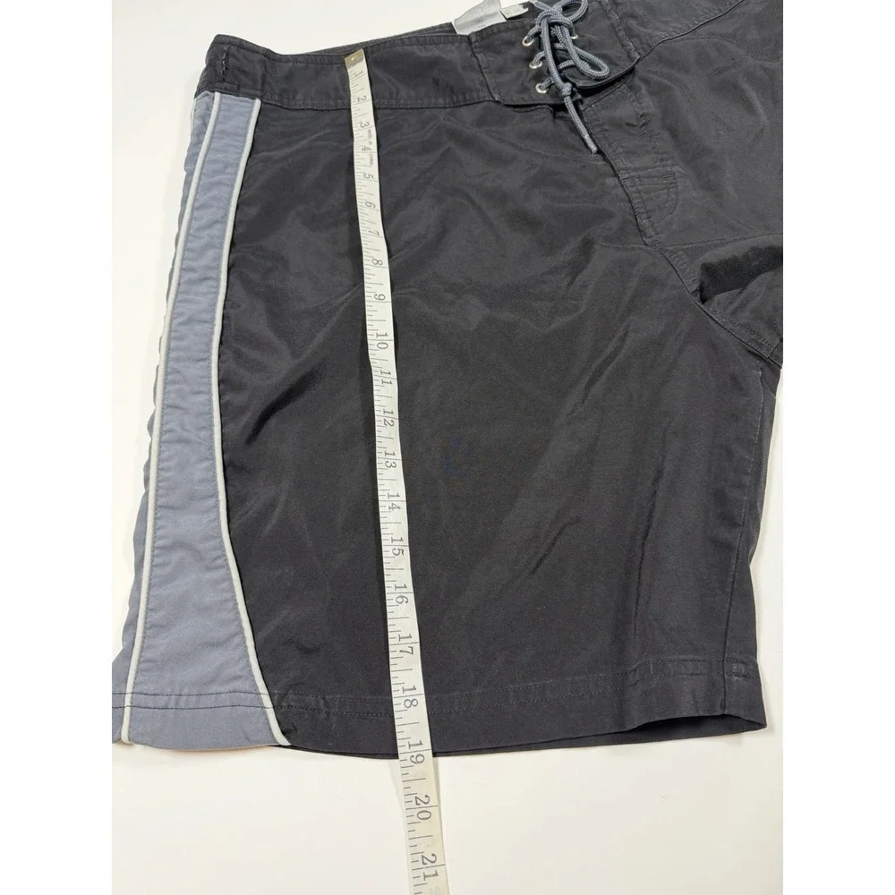 Adidas Board Shorts Men's Size XL  Black Vintage 90s Swim Trunks 8